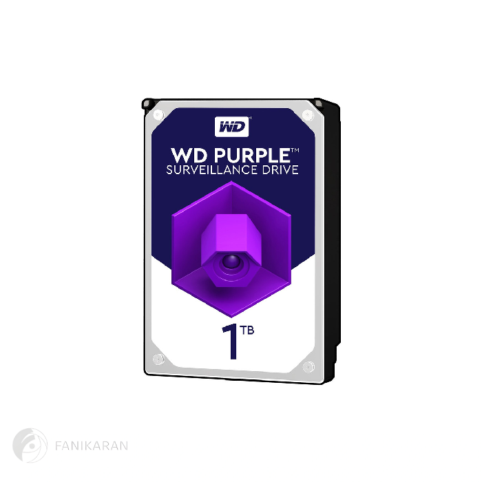 هارد اینترنال وسترن دیجیتال مدل Purple WD10PURZ ظرفیت 1 ترابایت